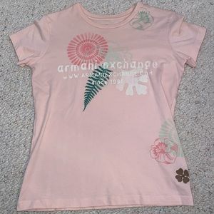 Armani Exchange Floral T Shirt